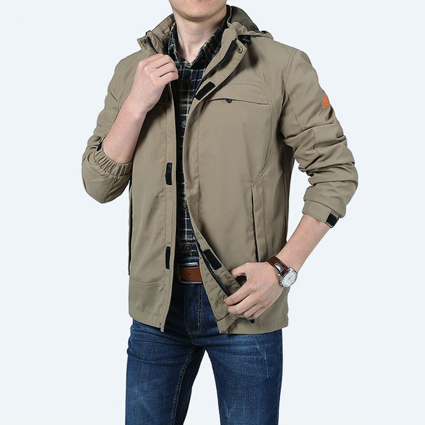 Men's lightweight functional field parka with hood and multifunctional pockets Mune Fashion