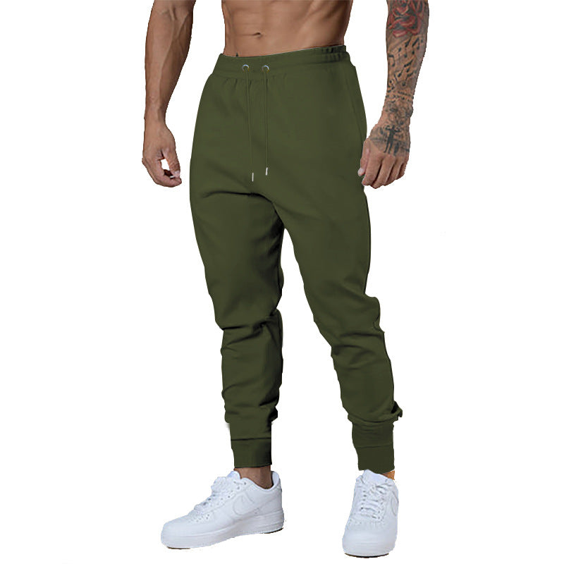Men's Slim-Fit Jogging Pants with Elastic Waistband and Ribbed Cuffs Mune Fashion