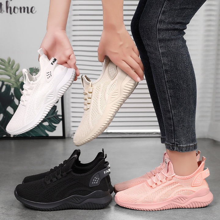 Women's knitted sock sneaker with heel stabilizer, reactive lightweight EVA midsole and elastic quick-lace system Mune Fashion