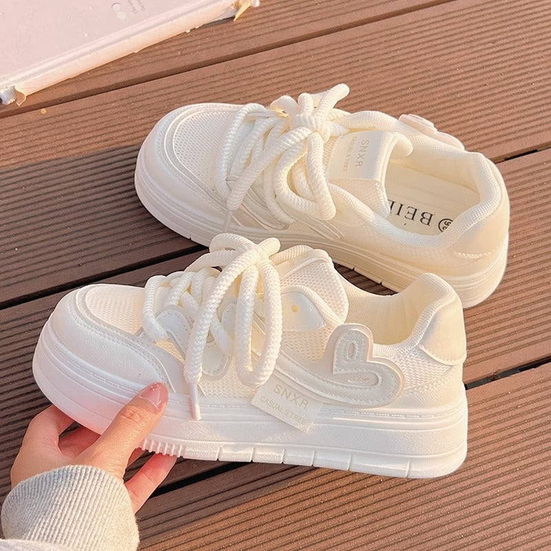 Women's Air Pump Sneakers with Cushioned Sole and Breathable Upper Material Mune Fashion