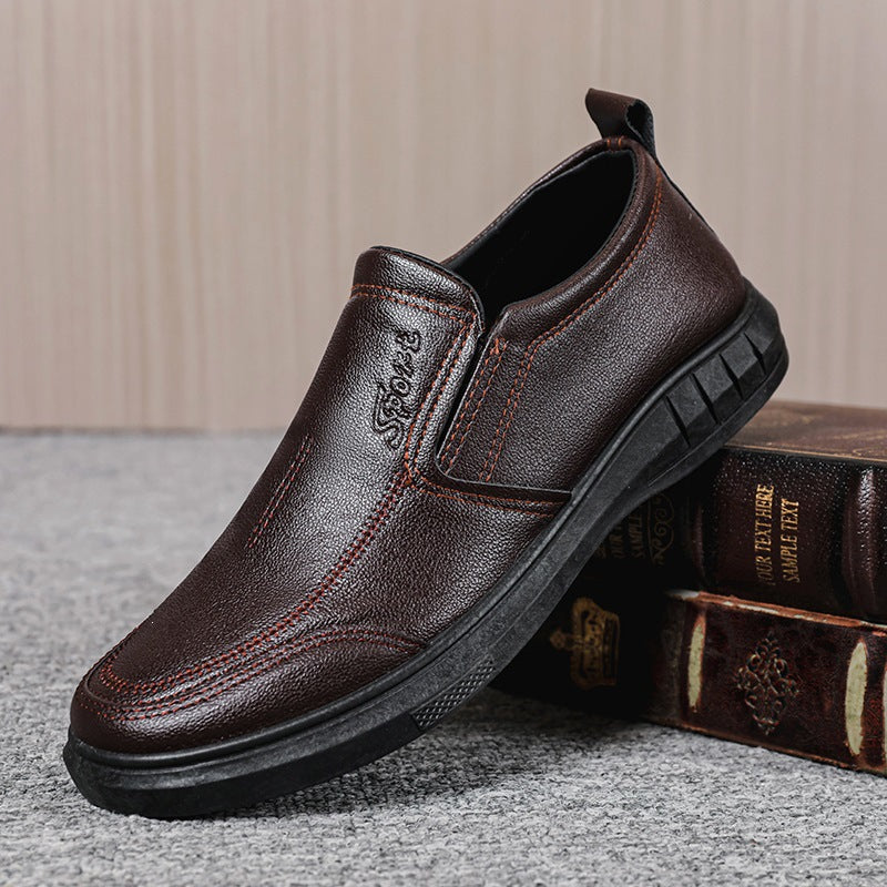 Men's Elegant Slip-On Leather Shoes Mune Fashion 1788175503
