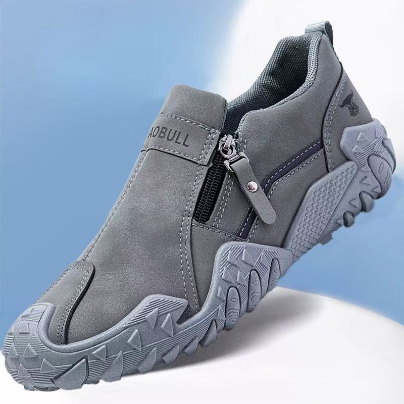 Men's Robust Outdoor Sneaker with Zipper and profiled Trail Profile Mune Fashion