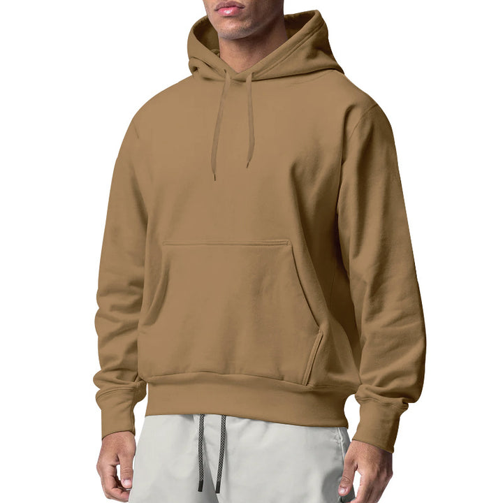 Men's hoodie with kangaroo pocket, relaxed fit and ribbed cuffs Mune Fashion