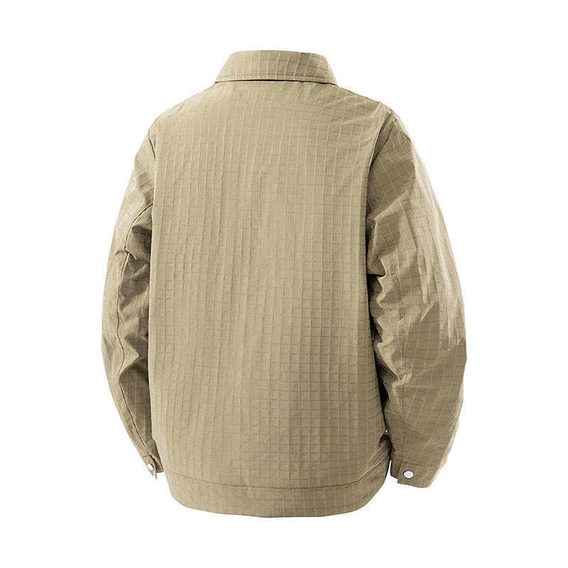 Men's Patterned Transitional Jacket with Fleece Lining Mune Fashion