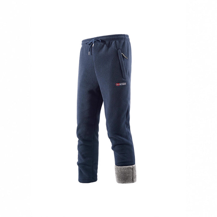 Men's thermal fleece pants with high-pile Sherpa lining and zippered pockets Mune Fashion