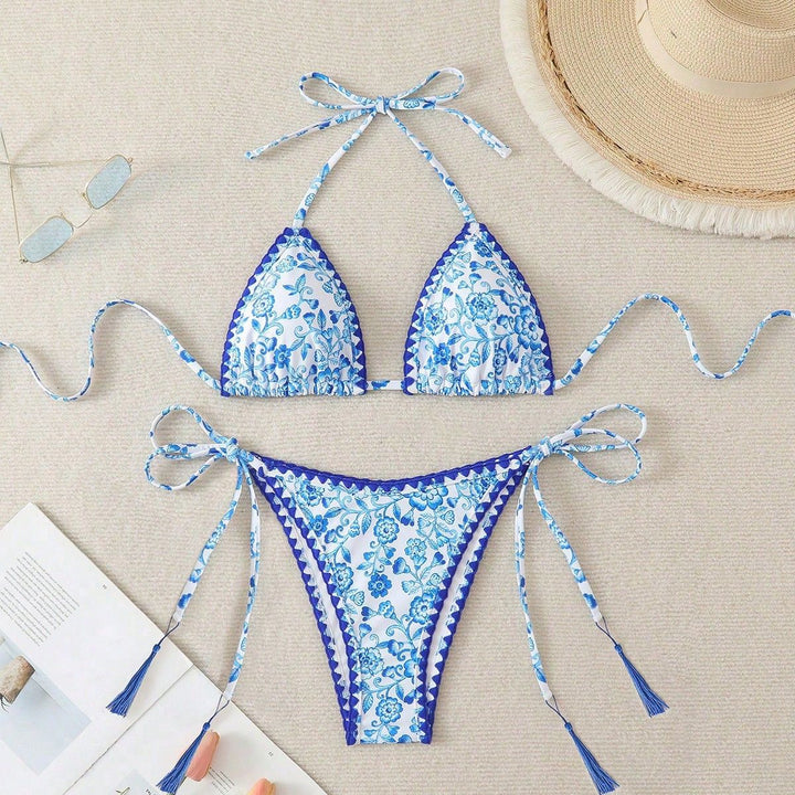 Ladies bikini bottom with elegant tassel details Mune Fashion