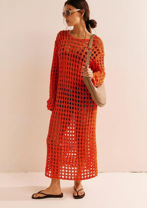 Ladies airy crochet beach cover-up Mune Fashion