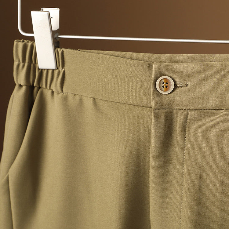 Women's high-waisted, comfortable fabric trousers Mune Fashion