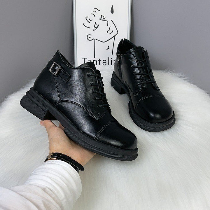 Women's Fashionable and Durable Lace-Up Ankle Boots Mune Fashion