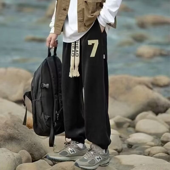 Men Comfortable Relaxed-Fit Jogging Pants Mune Fashion