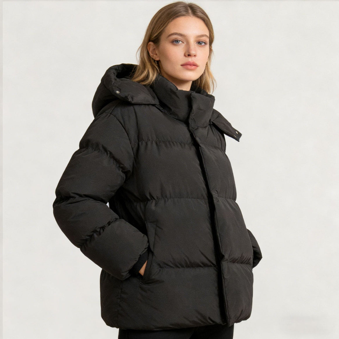 Women's quilted down jacket with high collar Mune Fashion