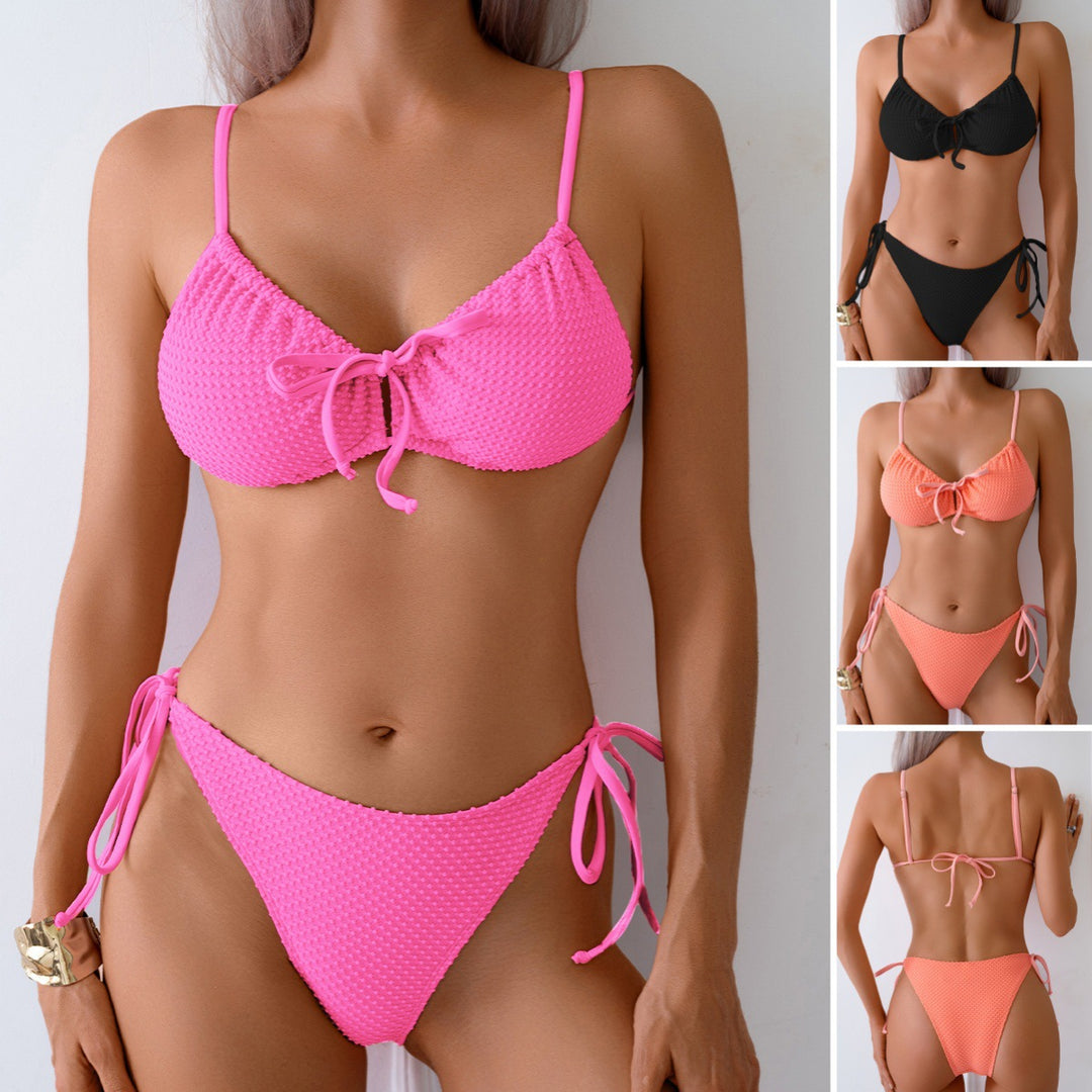 Women's Triangle Bikini with playful ties Mune Fashion