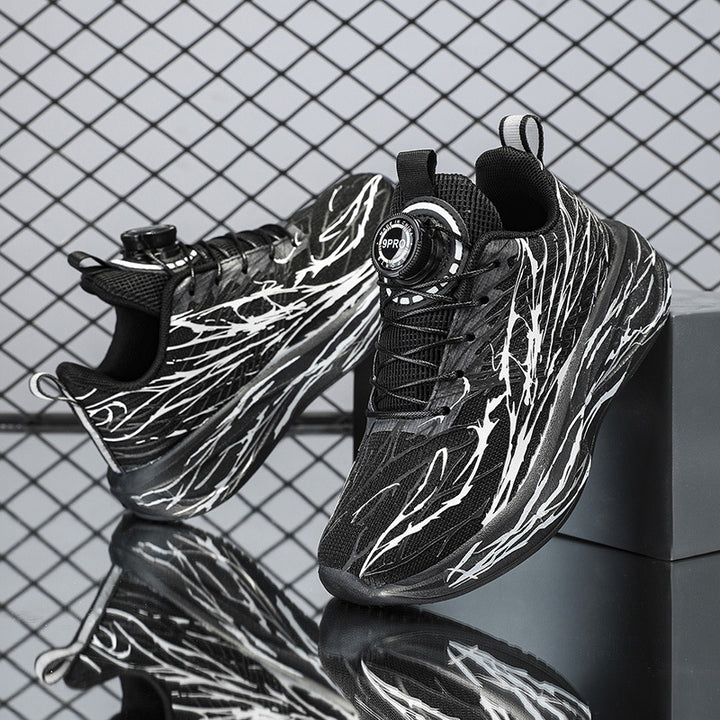 Unisex eye-catching platform sneakers with quick adjustment system and sculpted wave sole Mune Fashion