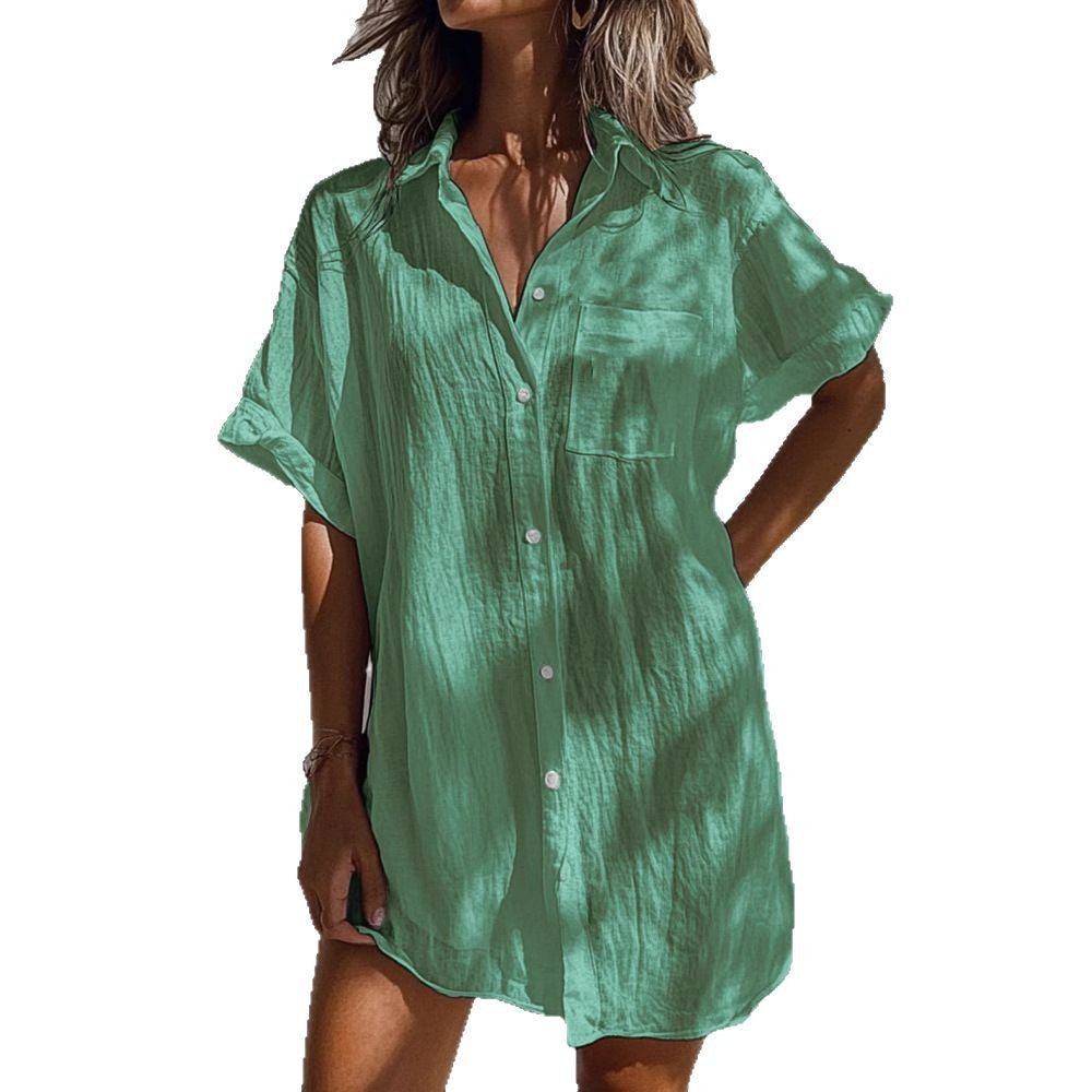 Ladies light and airy short-sleeve blouse Mune Fashion
