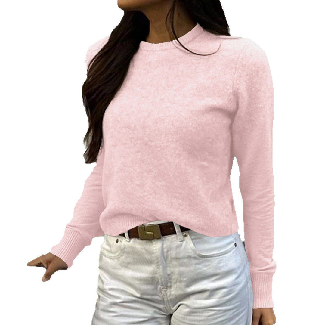 Women short cut fine knit sweater with wide boat neckline and ribbed cuffs Mune Fashion