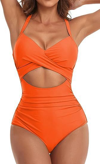 Women's Cut-Out Swimsuit with Cross Strap Mune Fashion