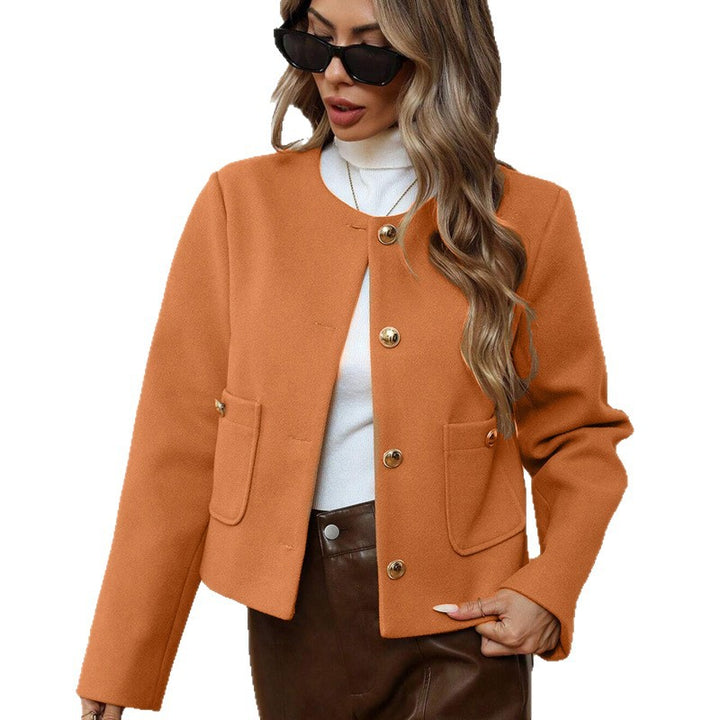 Women's Fashion Jacket with Gold Buttons