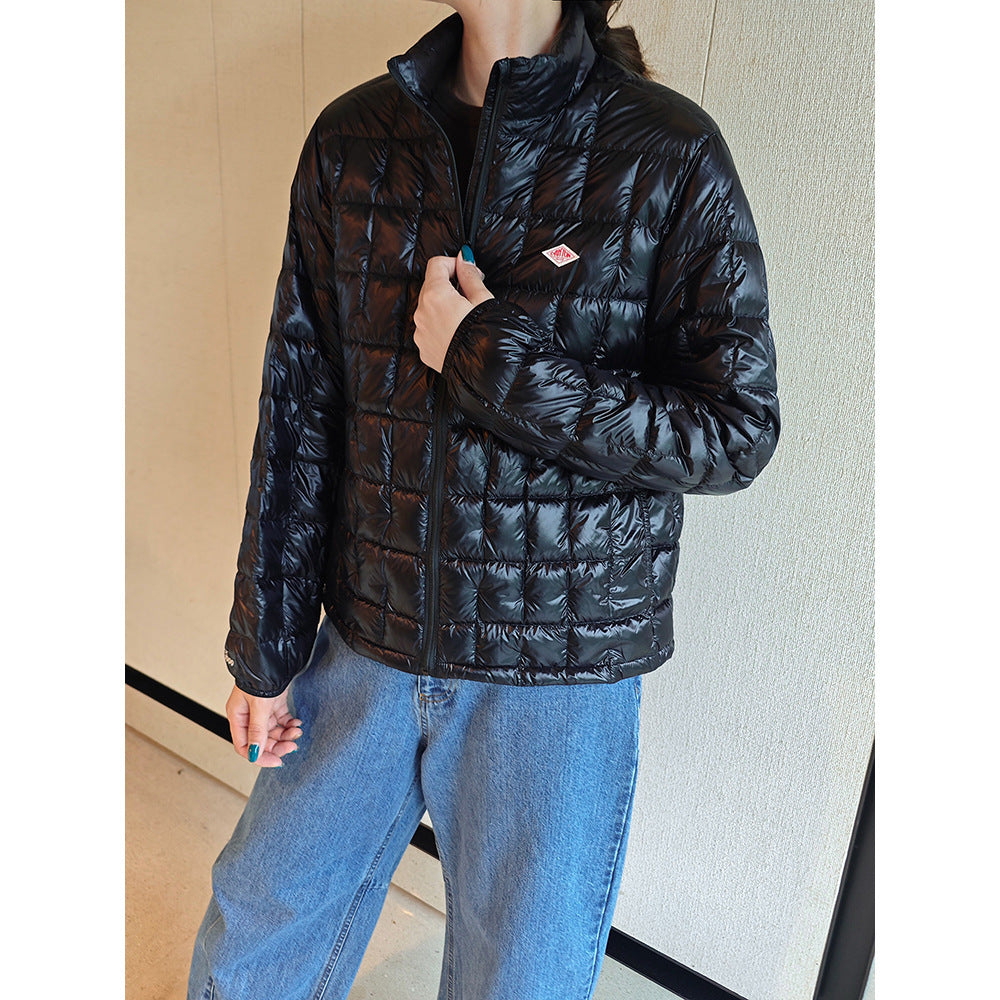 Women's Fashion Padded Jacket with Glossy Surface Mune Fashion