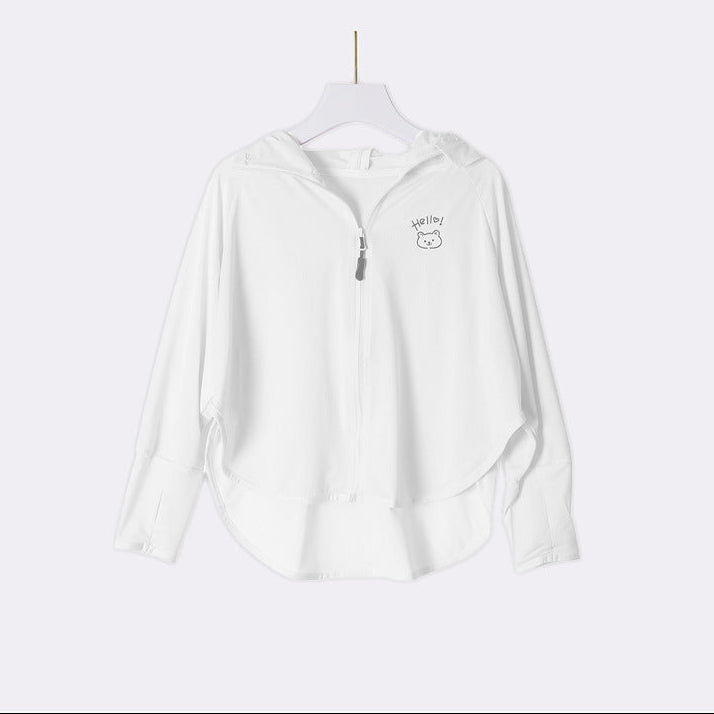 Girl lightweight sun jacket with hood Mune Fashion