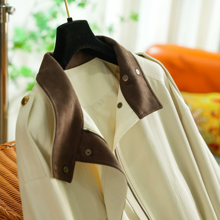 Women's stylish and elegant short jacket with velvet collar Mune Fashion