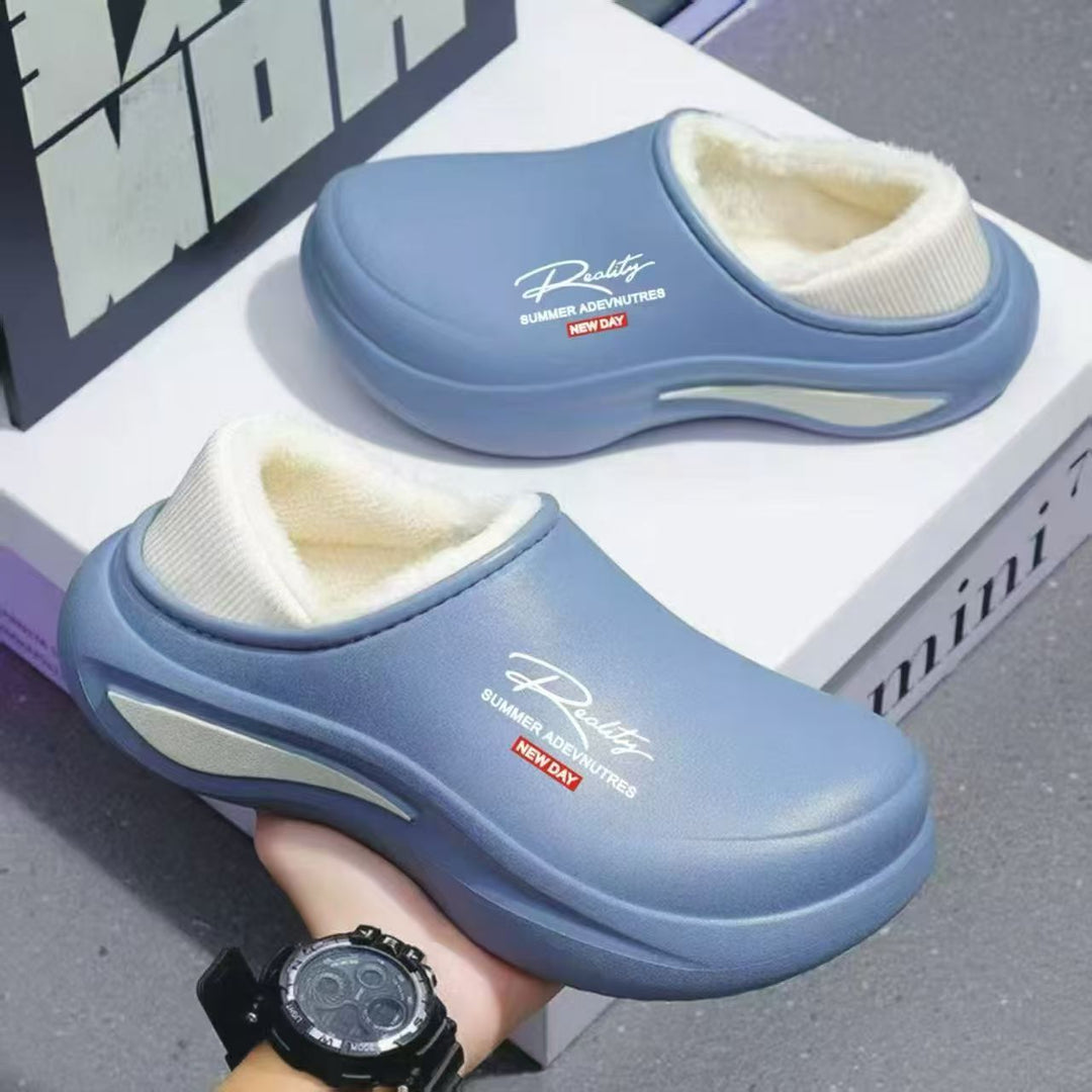 Women's waterproof padded thermo clogs with soft shaft collar and shock-absorbing lightweight sole Mune Fashion