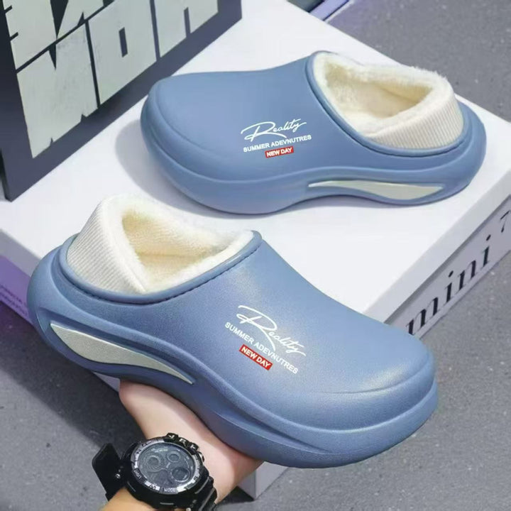 Women's waterproof padded thermo clogs with soft shaft collar and shock-absorbing lightweight sole Mune Fashion