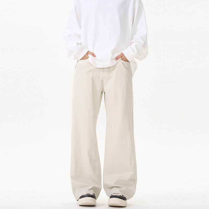 Unisex Wide cut chino pants with a low crotch and casual waistband Mune Fashion