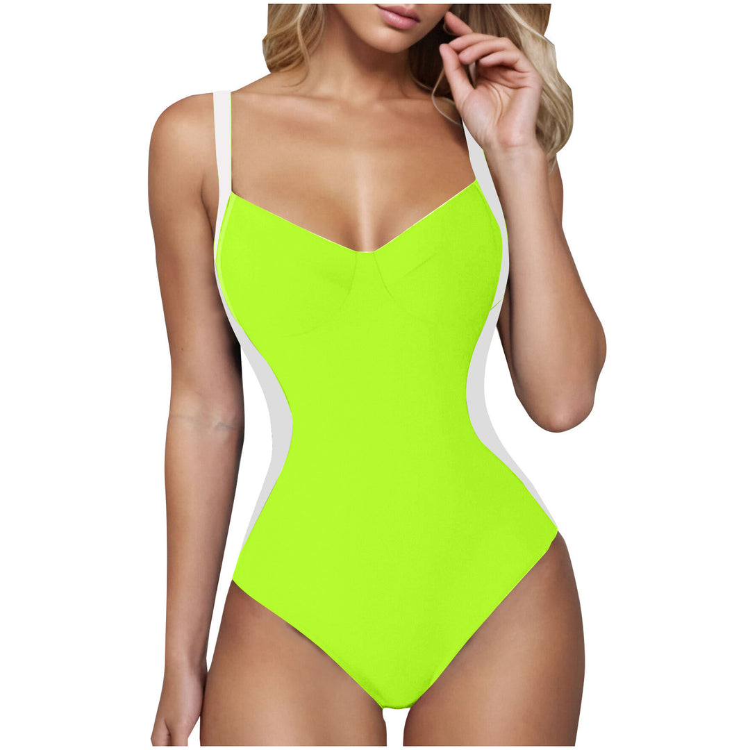 Ladies elegant swimsuit with soothing V-neck Mune Fashion