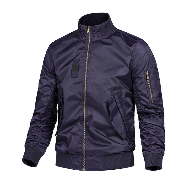 Men's Fashionable Bomber Jacket with Utility Pockets Mune Fashion