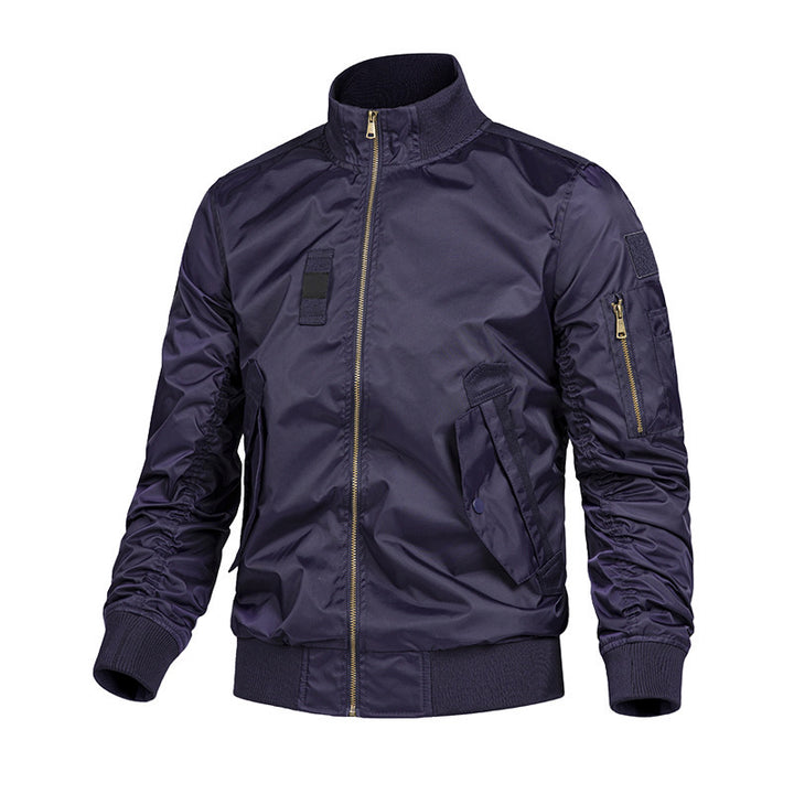 Men's Fashionable Bomber Jacket with Utility Pockets Mune Fashion