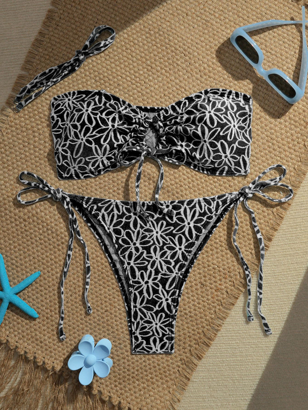 Women’s bandeau bikini set with playful ruffle details Mune Fashion