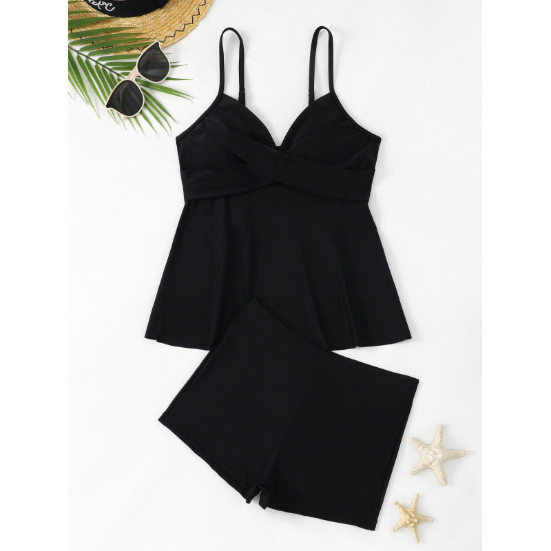 Ladies Tankini Set with magical dots and fashionable cut Mune Fashion
