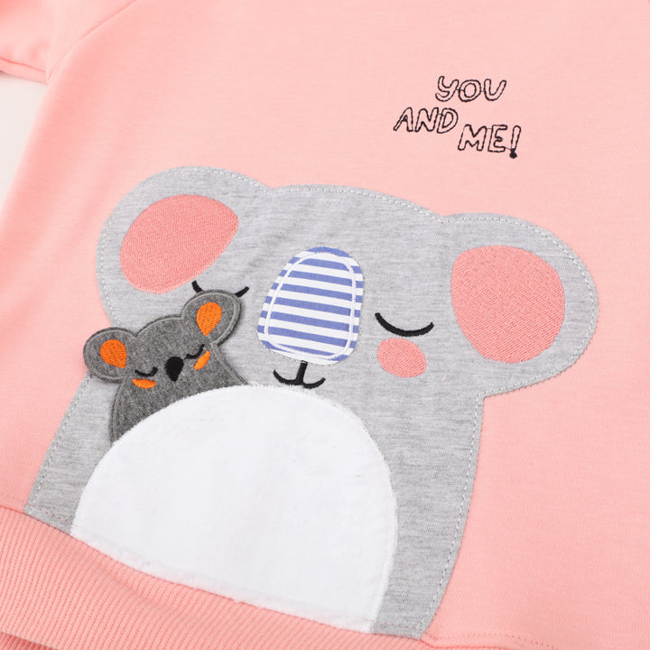Girl's sweatshirt with cute koala motif Mune Fashion