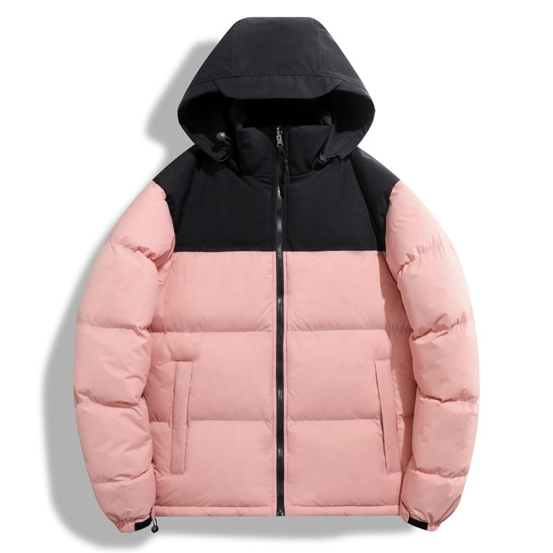Women's transitional jacket with hood and contrasting design Mune Fashion
