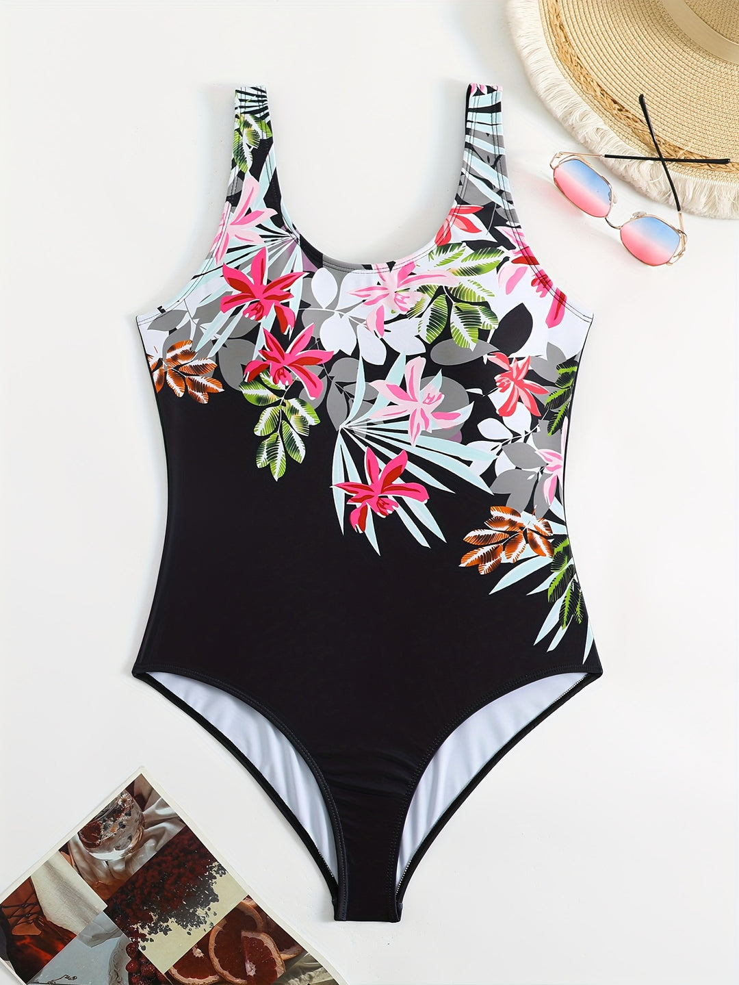 Women's one-piece with floral pattern Mune Fashion