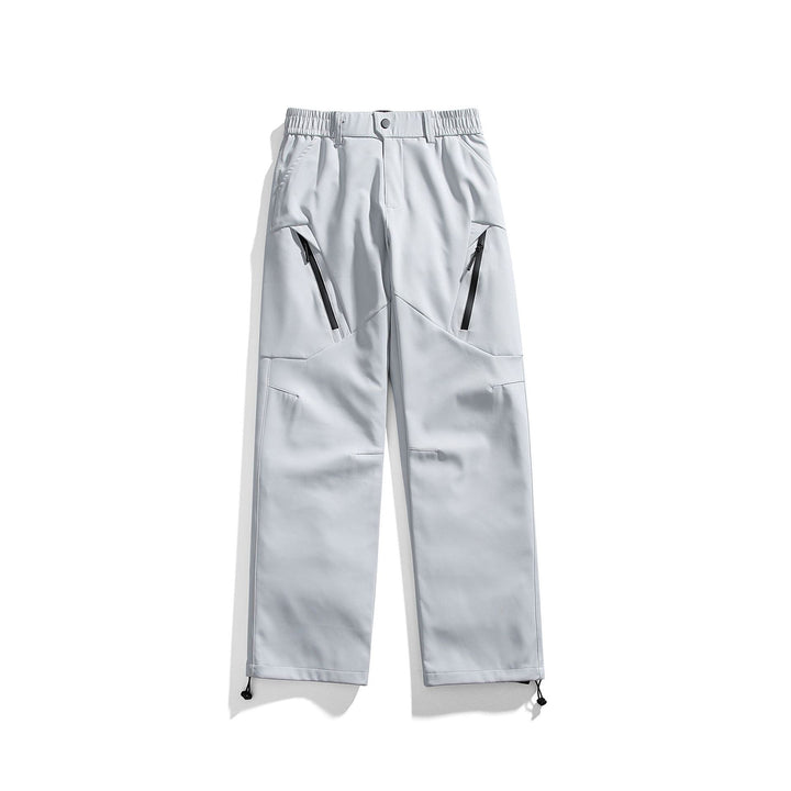 Men's Technical Cargo Pants with Elastic Waistband and Water-Repellent Zipper Pockets Mune Fashion