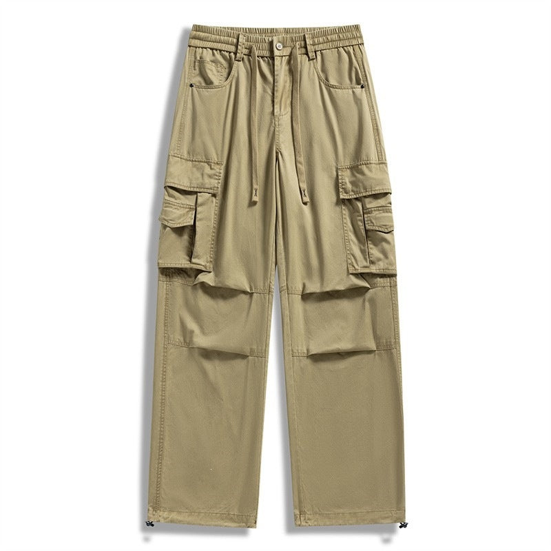 Men's cargo pants with drawstring waistband, multifunction pockets & adjustable leg cuffs Mune Fashion