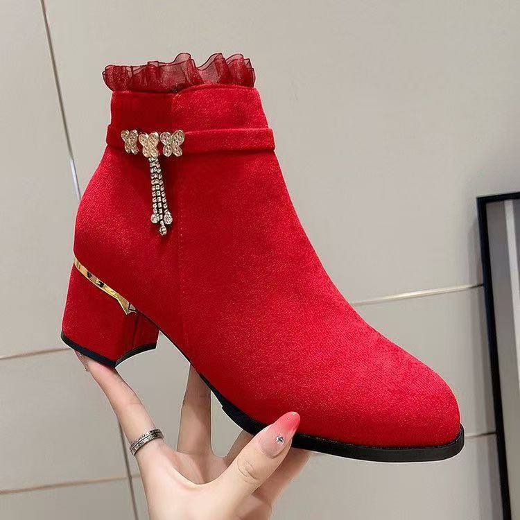 Ladies Glamorous Ankle Boots Mune Fashion
