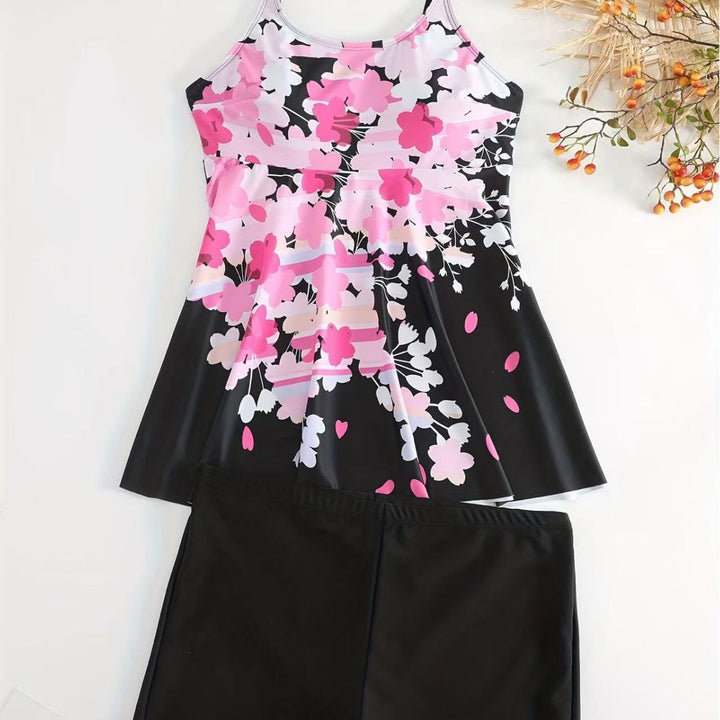 Women’s swim set with floral top and shorts Mune Fashion