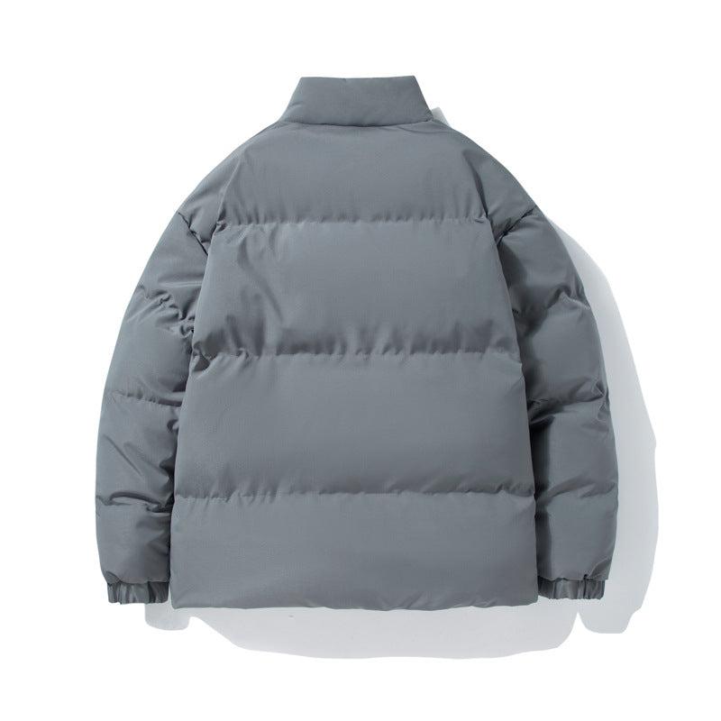 Men's thermal quilted jacket with Sherpa fleece lining, stand-up collar and concealed zipper Mune Fashion