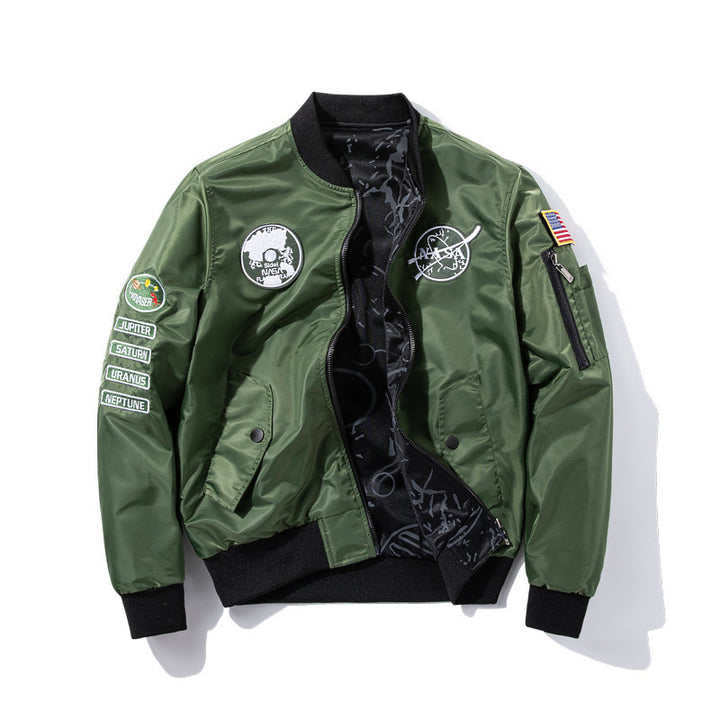 Men's Fashion Bomber Jacket in Space Travel Style Mune Fashion