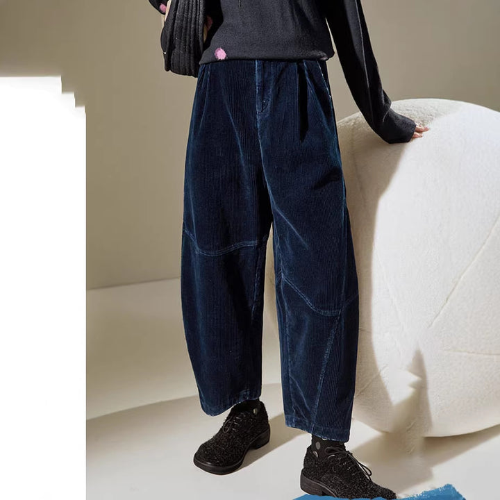 Women Comfortable and Stylish Corduroy Harem Pants Mune Fashion