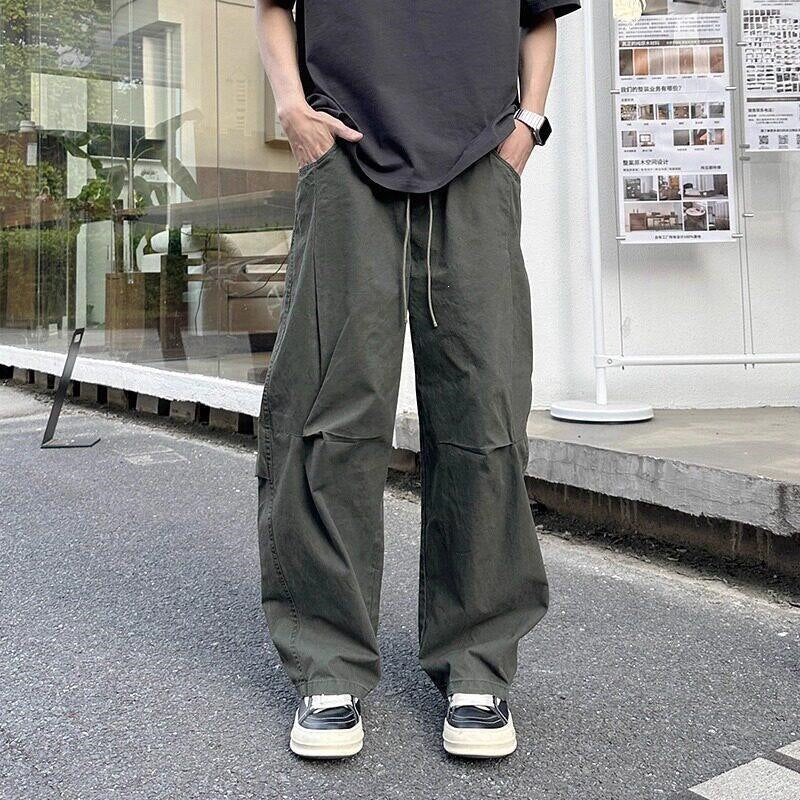 Men's Comfortable Cargo Pants with Wide Legs Mune Fashion