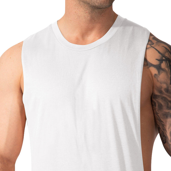 Men's muscle shirt with extra deep arm openings and breathable cotton blend Mune Fashion