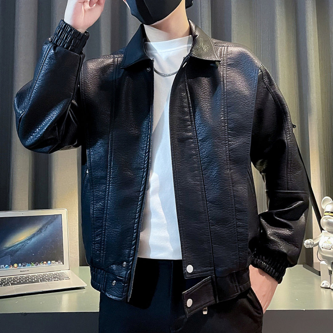 Men's Fashion Faux Leather Jacket Mune Fashion 1788342540
