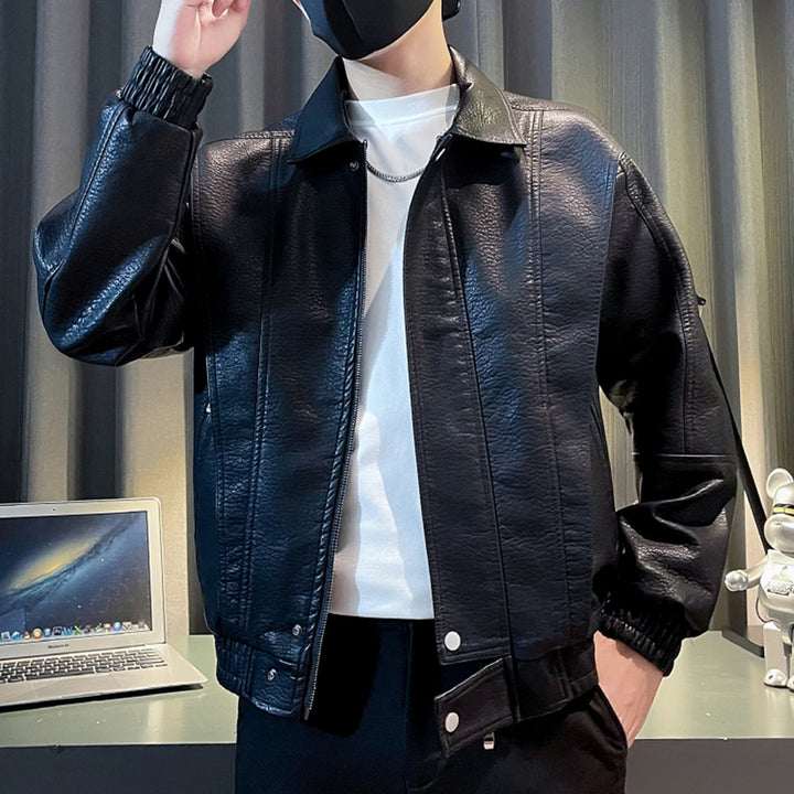 Men's Fashion Faux Leather Jacket Mune Fashion 1788342540