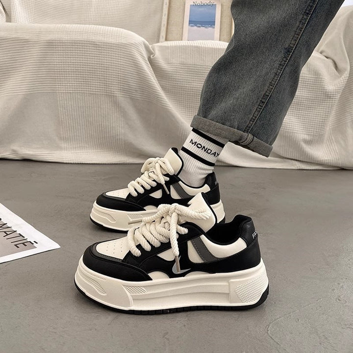 Women's fashionable sneakers with high platform and breathable upper material from Mune Fashion