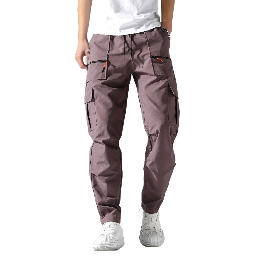 Men's Comfortable Cargo Pants with Elastic Waistband Mune Fashion