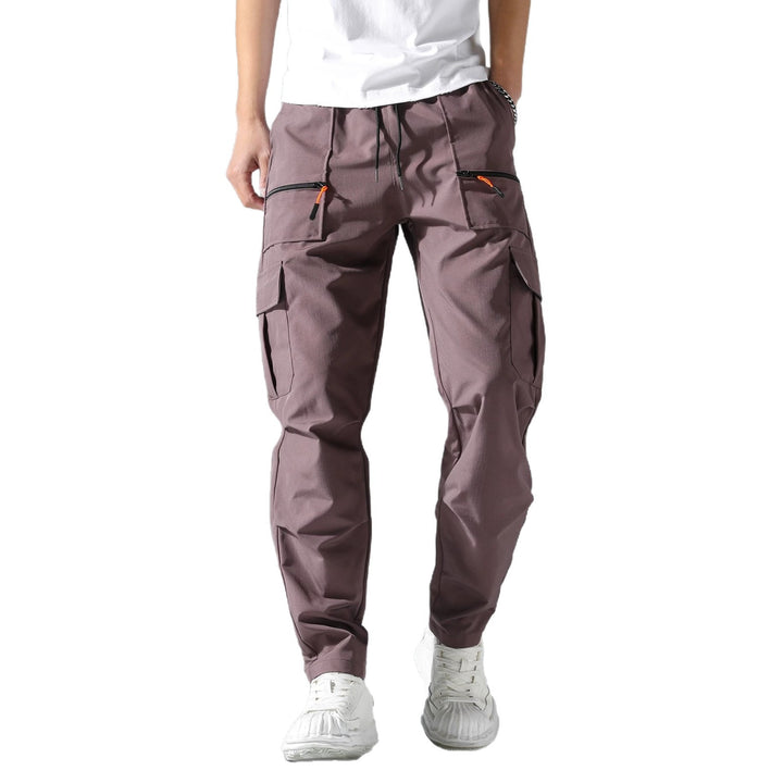 Men's Comfortable Cargo Pants with Elastic Waistband Mune Fashion