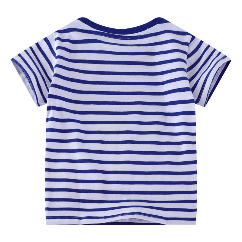 Unisex cotton T-shirt with colorful construction site motif Mune Fashion